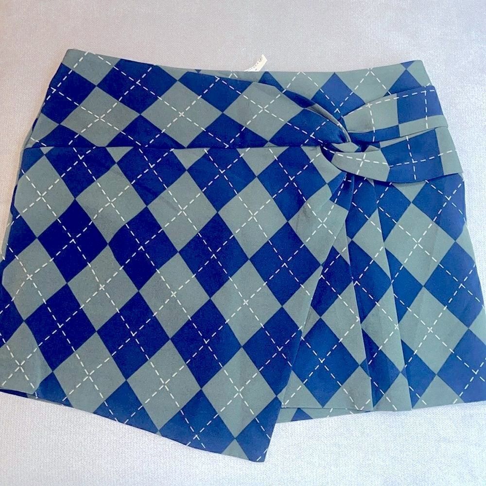 Nwt Versona lined plaid mini skirt